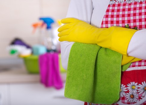 Kitchen deep cleaning during an end of tenancy clean in Roehampton