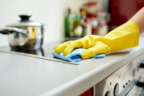 Removing dirt and stains from a living room sofa in Roehampton