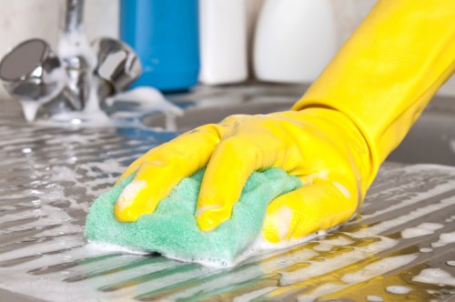 Deep cleaning of bathroom surfaces in Roehampton property